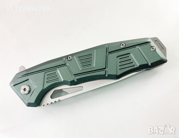 Сгъваем автоматичен джобен нож с алуминиева дръжка 95х220 мм, снимка 5 - Ножове - 40778442
