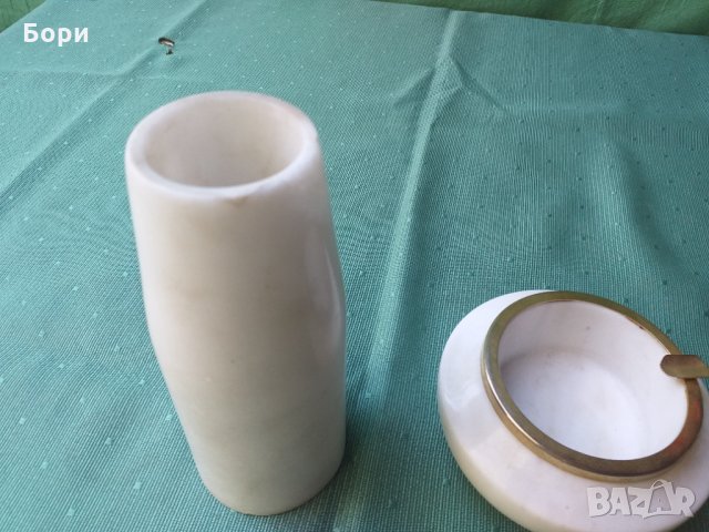 Мраморен пепелник и ваза от старото време нови, снимка 4 - Вази - 34123960