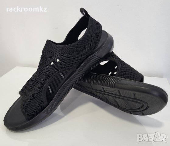 Удобни дамски сандали с ластик в черен цвят , снимка 2 - Сандали - 41488877