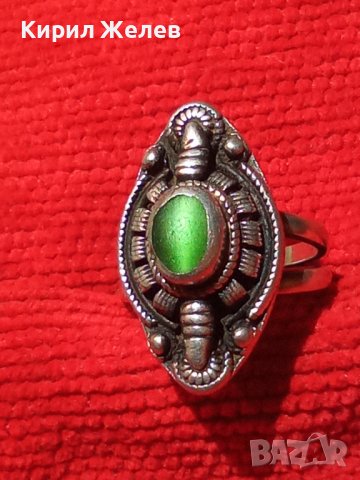 АРТ ДЕКО СКЪПОЦЕНЕН СРЕБЪРЕН МАРКОВ ПРЪСТЕН СРЕБРО 925 с КОТЕШКО ОКО ЮВЕЛИРНА РЪЧНА ИЗРАБОТКА 26442