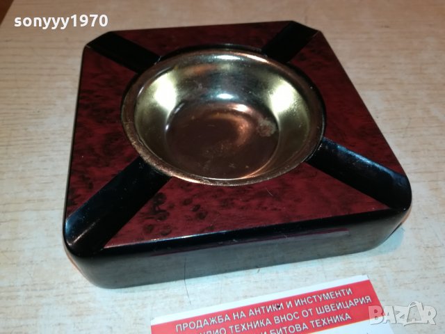 ПОРЪЧАН-ПЕПЕЛНИК-МАХАГОН И ЗЛАТО 1610211843, снимка 8 - Антикварни и старинни предмети - 34486250