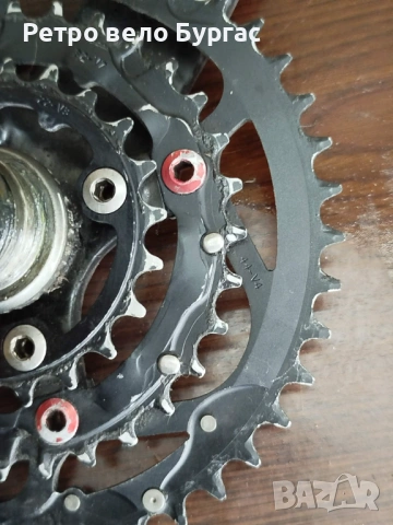 Курбел със средно движение за велосипед Колело карбон SRAM truvativ noir , снимка 3 - Части за велосипеди - 53653116