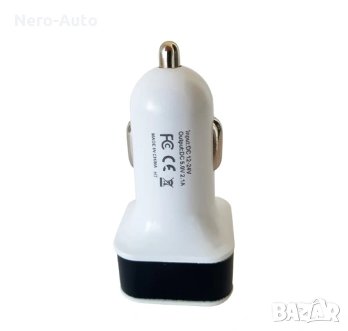 Универсално USB зарядно за кола с два порта, снимка 3 - Аксесоари и консумативи - 53407052