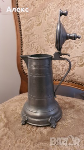 Стара цинкова халба. Маркирана. Отлична., снимка 4 - Антикварни и старинни предмети - 38729616