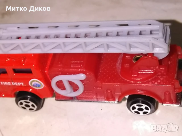 Метална количка пожарна , снимка 2 - Колекции - 51106768