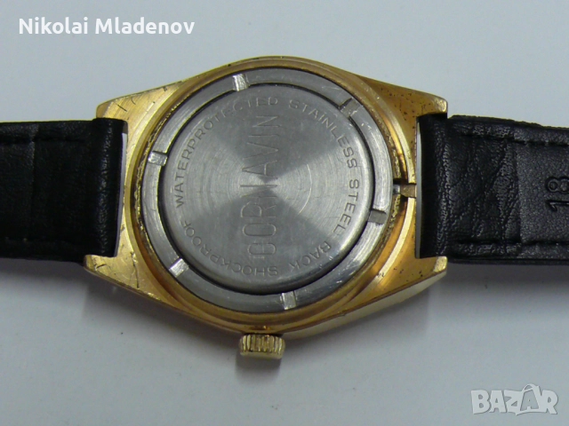 Съветски CORNAVIN/РАКЕТА Позлатен Мъжки ръчен часовник, работещ. Ден/Дата, снимка 9 - Мъжки - 51947231