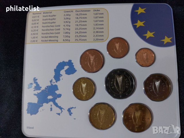 Ирландия 2002 - Евро сет - комплектна серия от 1 цент до 2 евро, снимка 2 - Нумизматика и бонистика - 44297492