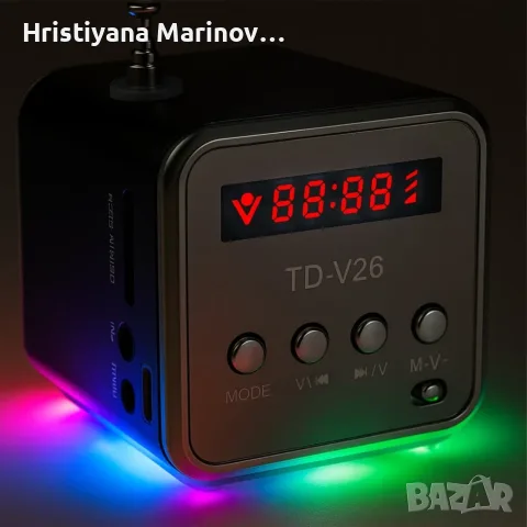 Преносима Bluetooth колонка с FM радио и LED дисплей, снимка 5 - Bluetooth тонколони - 56047307