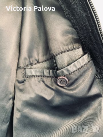 Кожен бомбър CONCEPTS овърсайз, снимка 10 - Якета - 38612754