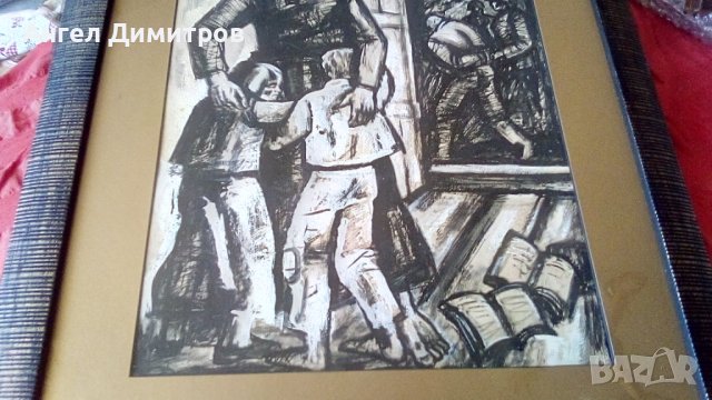 Илия Петров картина смесена техника , снимка 4 - Картини - 41611584