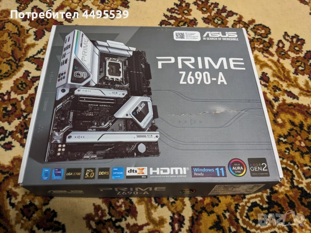 Asus PRIME Z690-A + Intel i5-12400F , снимка 2 - Дънни платки - 53222758