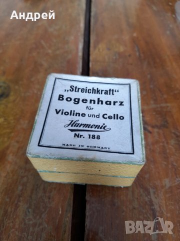 Стар колофон за музикални инструменти #2, снимка 2 - Други ценни предмети - 35960872