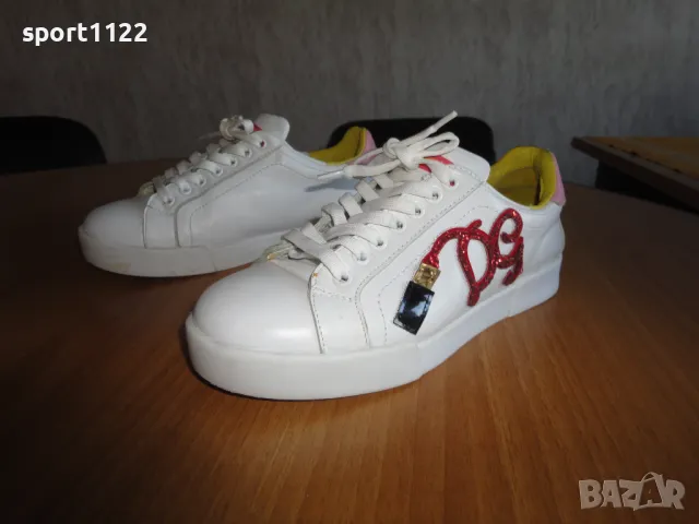 N37 Dolce&Gabbana/естествена кожа/дамски кецове, снимка 5 - Маратонки - 49357686