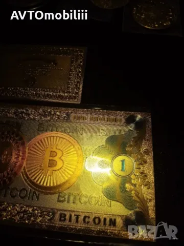 Банкнота позлатена с 24 карата злато със сертификат , снимка 4 - Антикварни и старинни предмети - 48502218