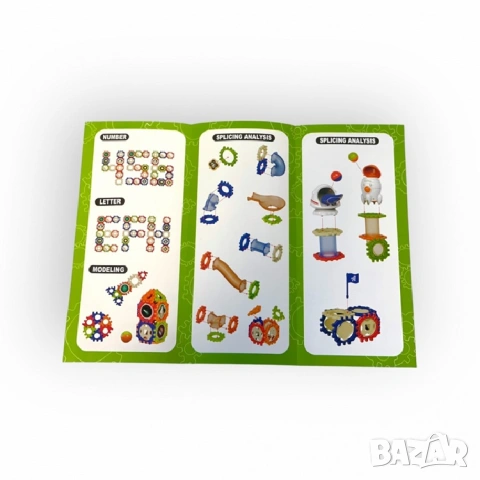 Детски конструктор тунели с топчета Space 131 части, снимка 3 - Конструктори - 53861176