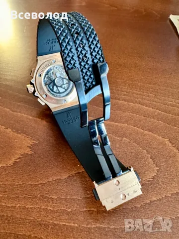 Hublot златен часовник с диаманти, снимка 6 - Мъжки - 18399412