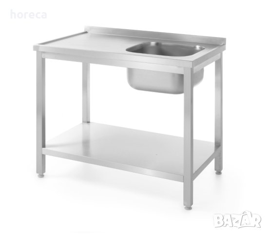 Работна маса с мивка и долен рафт 800х600х850мм, снимка 2 - Обзавеждане на кухня - 41571968