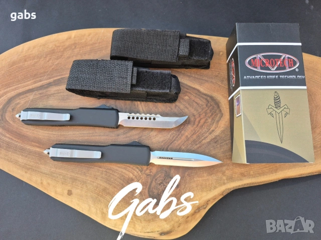 Автоматичен нож MICROTECH Ultratech ,два модела,светло острие, снимка 2 - Ножове - 53806663