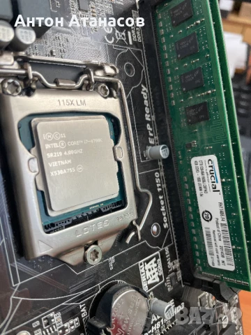 GIGABYTE H81M-HD3 / i7-4790k 4Ghz / 2x4 DDR3 1600, снимка 2 - Дънни платки - 50952384