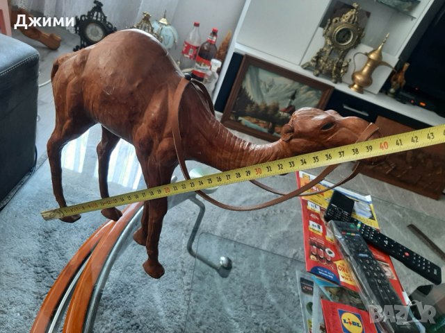 голяма камила от естествена кожа, снимка 3 - Антикварни и старинни предмети - 41098914