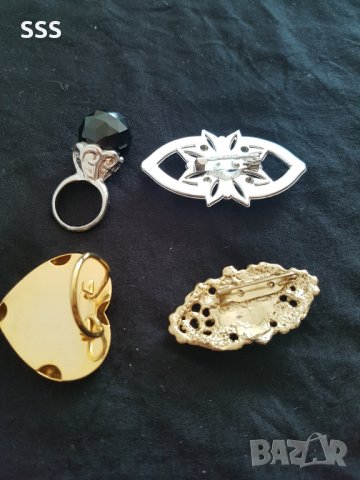 Брошки и пръстен, снимка 3 - Пръстени - 41578524