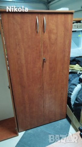 Офис шкаф - двукрил гардероб с рафтове 80/160/40 - 4 рафта, снимка 10 - Гардероби - 40875635