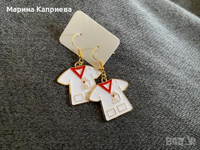 Обеци, символичен подарък за медицински работник /С-64/, снимка 3 - Обеци - 47995849