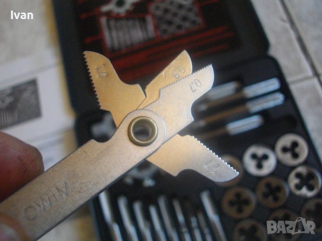 ISO M3-M12-Нов Комплект Метчици/Плашки За Външни/Вътрешни Метрични Резби-Parkside, снимка 12 - Други инструменти - 41408637