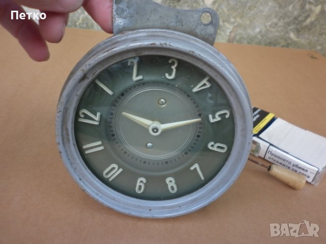 Стар масивен  авто  часовник, снимка 6 - Антикварни и старинни предмети - 42676625