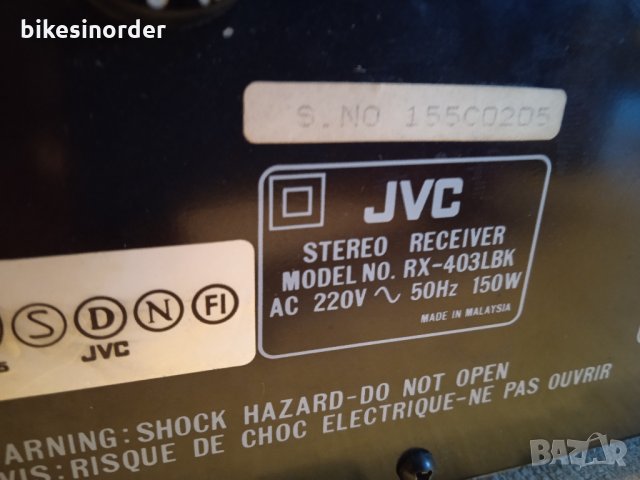 JVC RX-403  усилвател/тунер /еквалайзер, снимка 8 - Ресийвъри, усилватели, смесителни пултове - 35679968