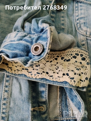 Дамско дънково яке , снимка 2 - Якета - 53833929