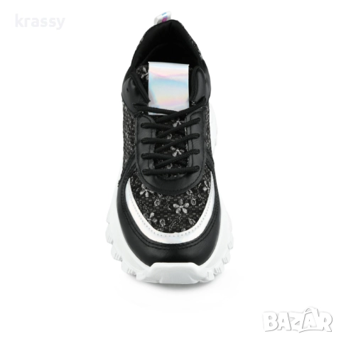 НОВИ страхотни големи дамски маратонки с висока подметка (номер 39), снимка 2 - Маратонки - 52510723