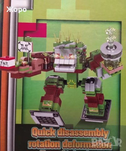 LED СВЕТЕЩ КОНСТРУКТОР  ТРАНСФОРМЪР ОТ СЕРИЯ MAINCRAFT MYWORLD LB-1148, снимка 5 - Конструктори - 47445499