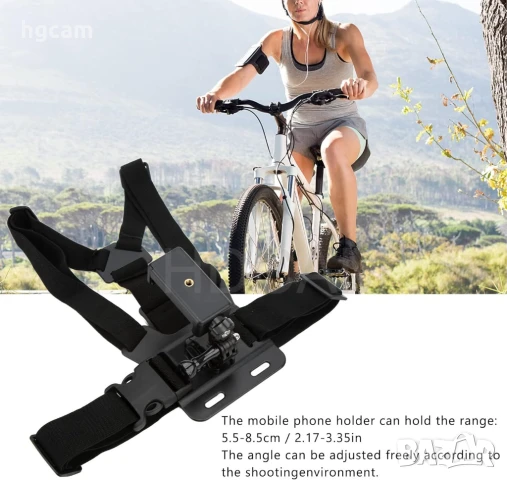 Нагръдник за Телефони и Екшън камери, снимка 4 - Чанти, стативи, аксесоари - 50487173