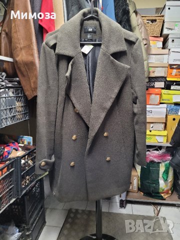 H& M масленозелено  дамско палто- XXL, снимка 5 - Палта, манта - 42403408