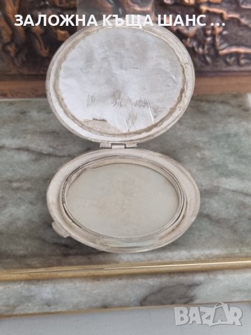 стара сребърна пудриера филигран, снимка 5 - Антикварни и старинни предмети - 41583093