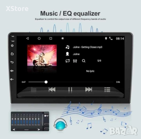 Стерео уредба за кола 1 Din Bluetooth радио за кола с поддръжка на резервна камера GPS навигация, снимка 2 - Аксесоари и консумативи - 52446249