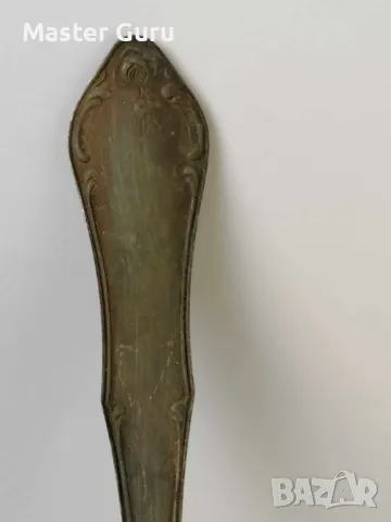 Много красив стар посребрен черпак - 36 см, снимка 4 - Антикварни и старинни предмети - 47285378