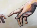 Картина с маслени бои, “Сътворението на света” на Микеланджело, Нова!, снимка 5