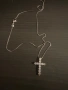 Сребърен синджир с кръст  , снимка 2