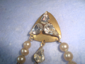 СТАРА БРОНЗОВА ПЕРЛЕНА АРТ НУВО БРОШКА с ГОЛЕМИ ЮВЕЛИРНО ФАСЕТИРАНИ ПЛАНИНСКИ КРИСТАЛИ 26149, снимка 4