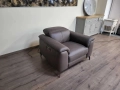 Кафяв кожен фотьойл с ел релакс механизъм и подгряваща функция, снимка 3