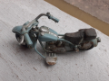 Мотор стара ламаринена играчка модел макет син за колекция, снимка 2