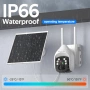 Нова Безжична соларна камера 2K, 5G/2.4G WiFi, сирена, двупосочно аудио, снимка 5