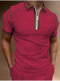 Мъжка поло риза с цип и ревер с къс ръкав, 6цвята , снимка 4