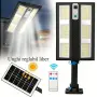 Соларна LED лампа с 210 диода, PIR сензор за движение и IP65 защита, снимка 3