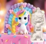 Еднорог Unicorn части силиконов молд форма фондан шоколад гипс декор, снимка 1