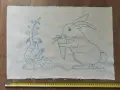 Ръчна бродерия,българско ретро стенно ковьорче, снимка 1