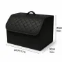 LUX кожен органайзер Automat, Сгъваем, Черен, 40x30x30см, снимка 2