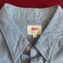 Мъжка синя памучна риза с дълъг ръкав Levi's размер L, снимка 2
